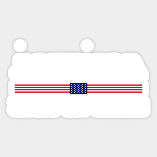 America Runs On Crime Usa Flag Distressed Vintage Sticker